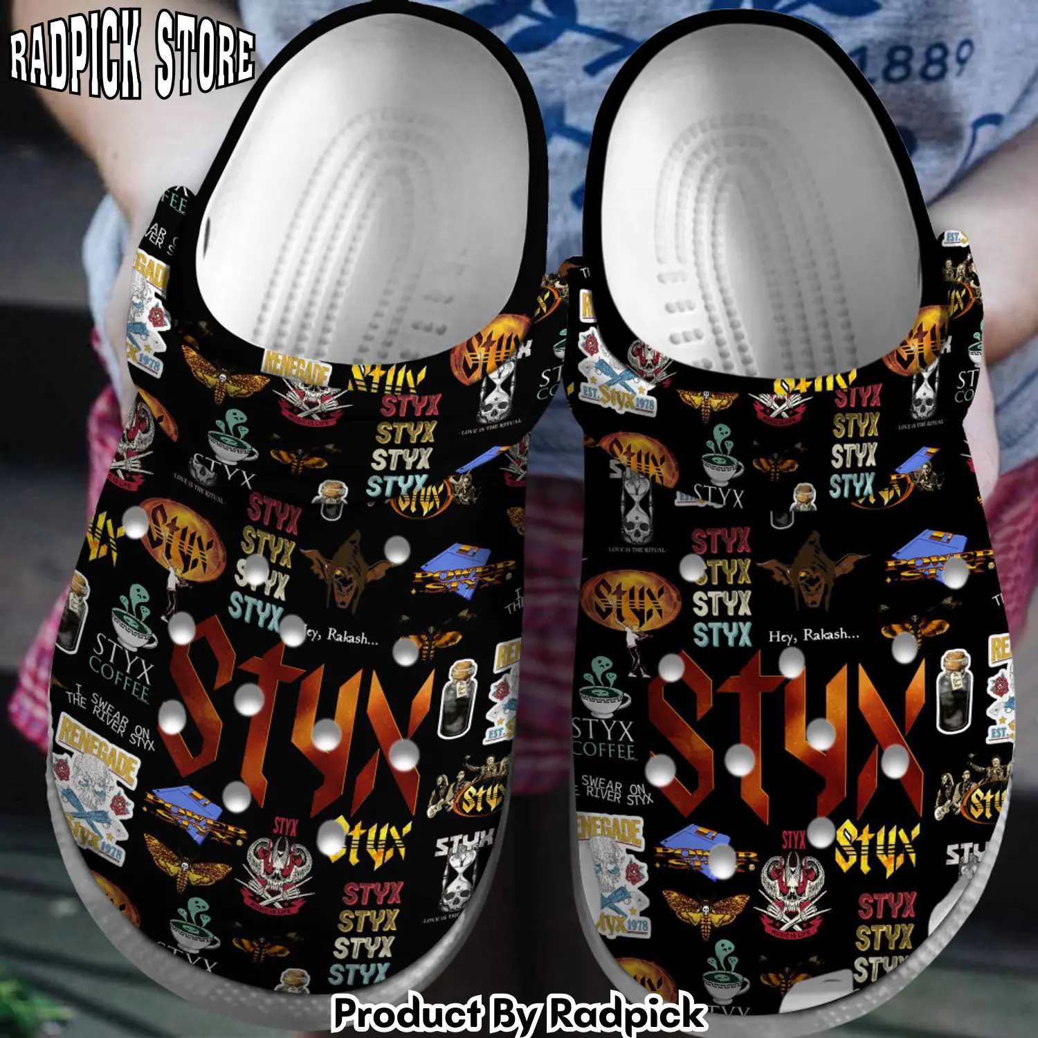 Radpick styx music clogs shoes comfortable for men women 40j rp6521096